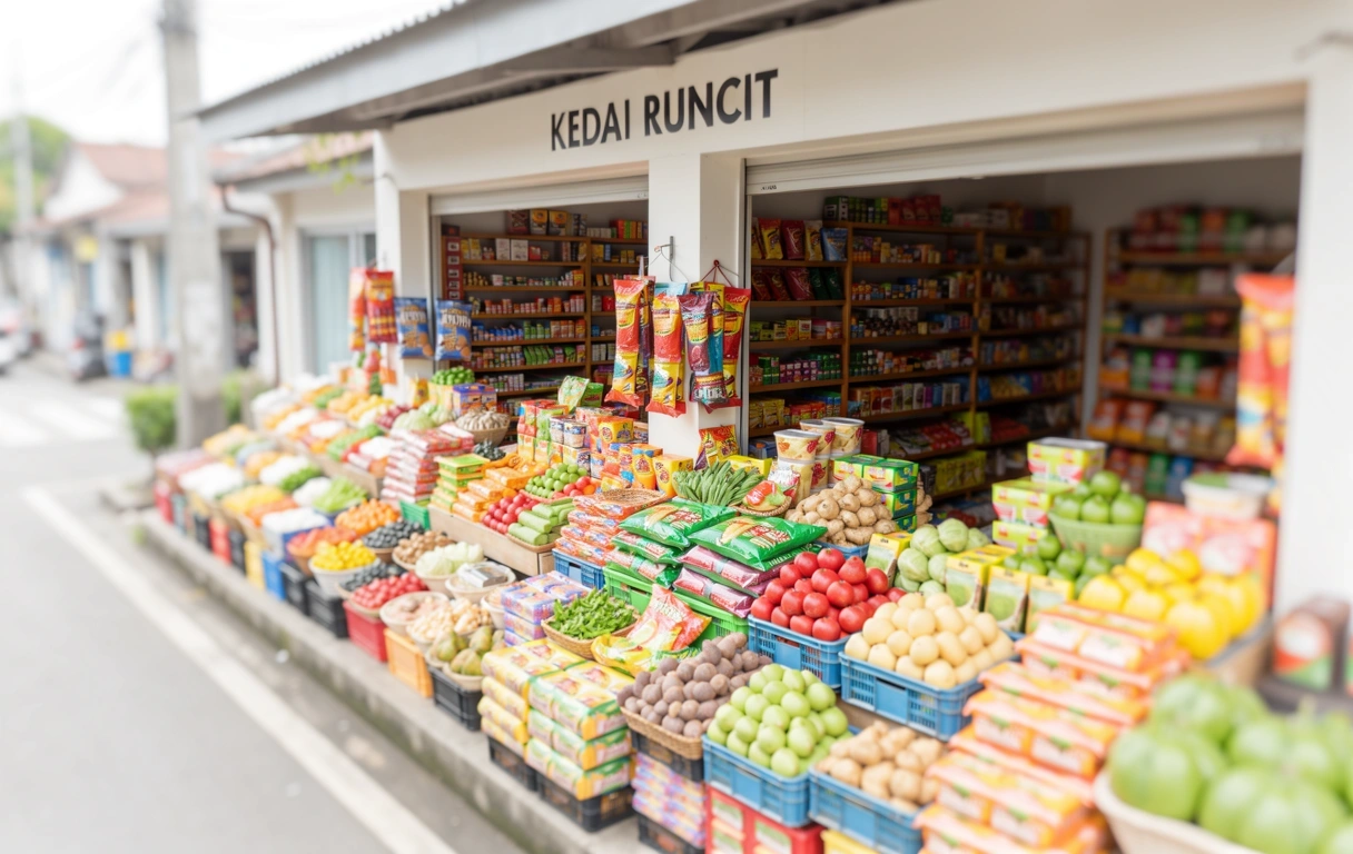 Malaysian neighborhood retail environment