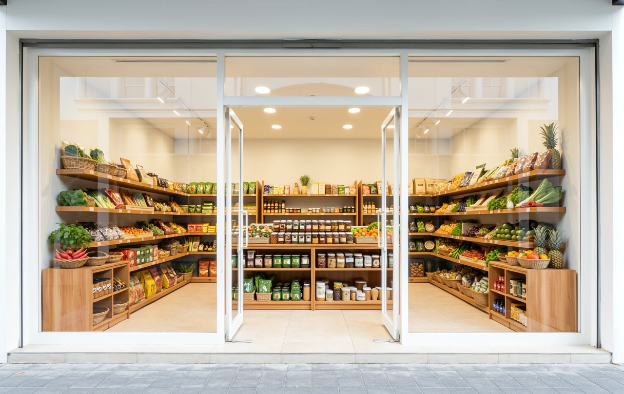 Modern Malaysian retail store front