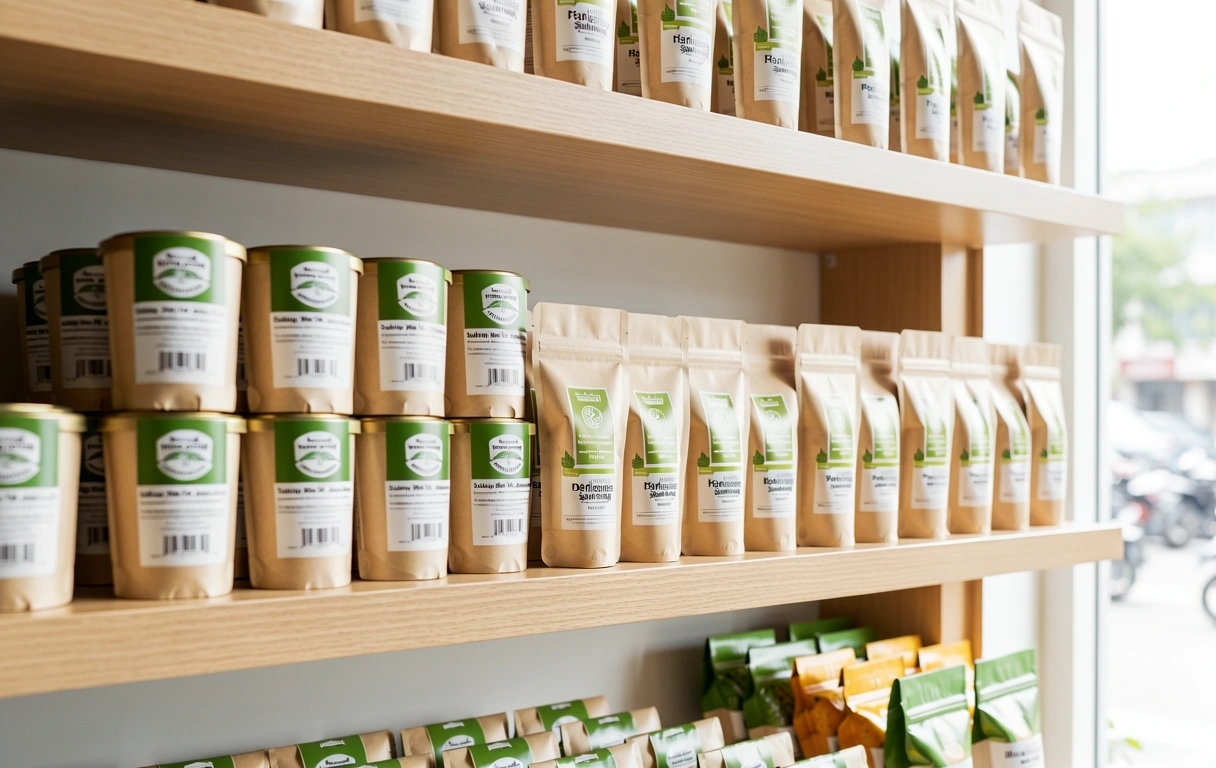 Organized retail shelving